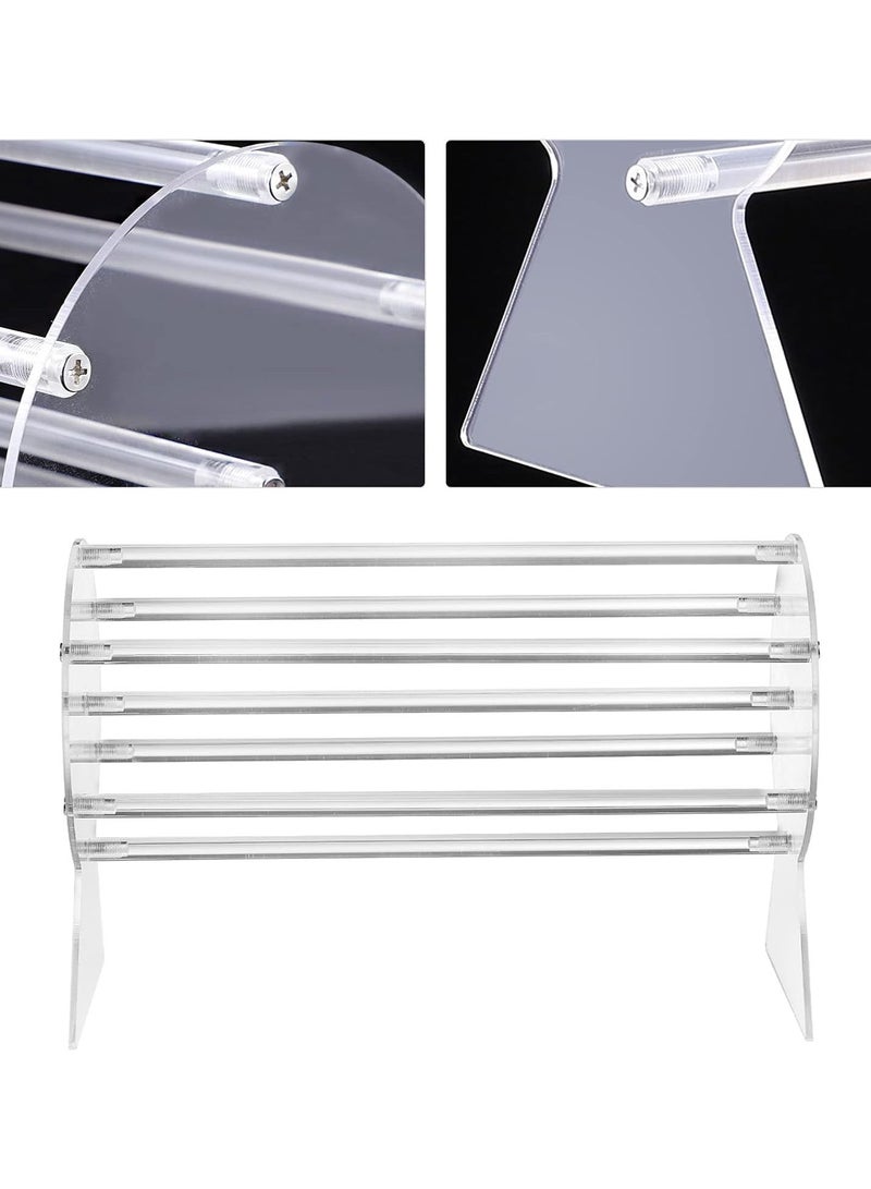 GGOOT Clear Acrylic Horizontal Headband Hairband Holder Display Organizer Jewelry Display Showing Stand Hair Hoop Rack - Image 5