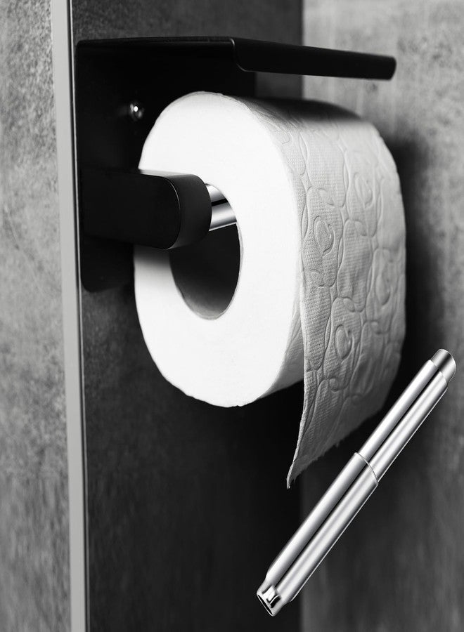 salbsever Paper Toilet Holder Replacement Rod Toilet Paper Holder Roller Stainless Steel Toilet Paper Holder Spring Loaded Toilet Paper Holder Roller Toilet Paper Holder Spring Rod - Image 4