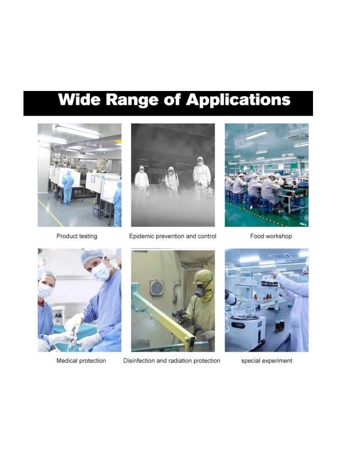 NIBEMINENT Disposable Anti-Epidemic Isolation Suit White/Blue M - Image 4