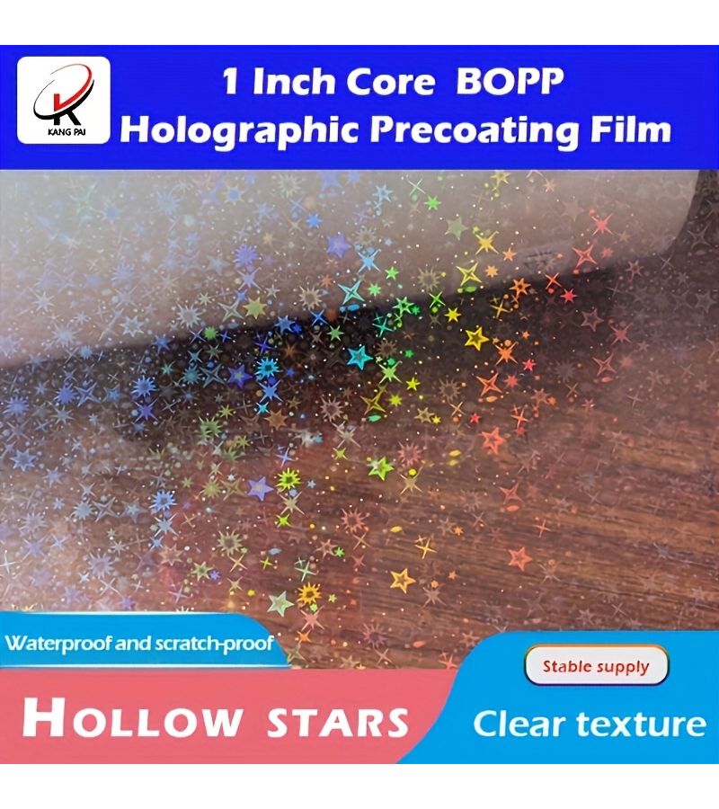 Thermal Roll Laminating Holographic Precoated BOPP Film With Sand Point Pattern 24 Mic 12.6 Inches X 328 Feet 1 Inch Core - Image 3