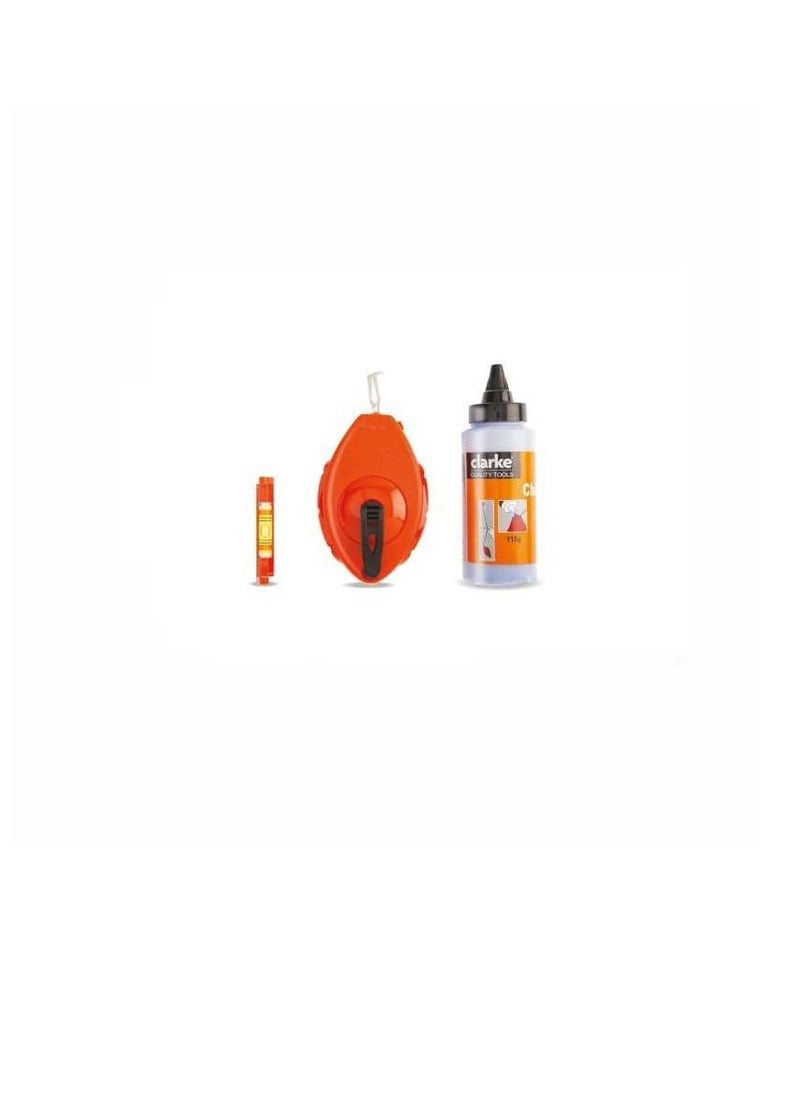 Clarke Clarke Chalk Reel Combination Set 30 Mtr Red  - Image 3