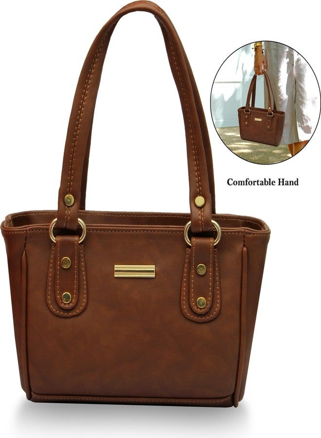 WORLD STAR Genuine Leather Handbag for Womens | Brown - Image 3