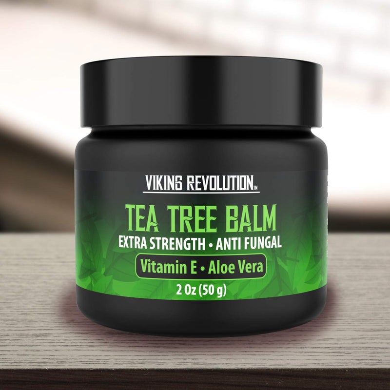 Viking Revolution Tea Tree Oil Cream - Super Balm Athletes Foot Cream - for Eczema, Jock Itch, Ringworm, Nail Treatment - Soothing Skin Moisturizer for Itchy, Scaly, Cracked Skin, 2 Ounce (Pack of 1) - Image 5