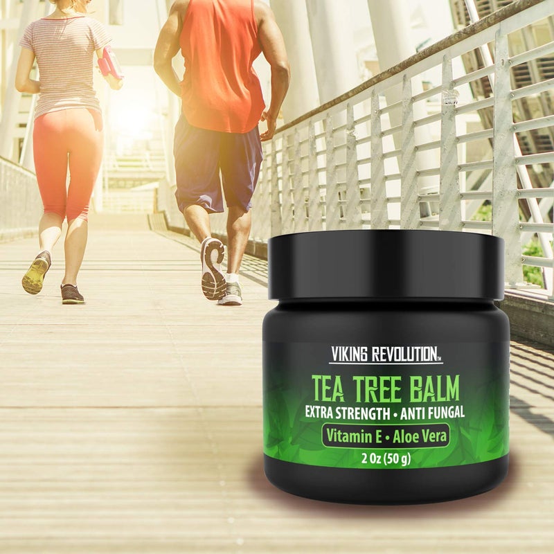 Viking Revolution Tea Tree Oil Cream - Super Balm Athletes Foot Cream - for Eczema, Jock Itch, Ringworm, Nail Treatment - Soothing Skin Moisturizer for Itchy, Scaly, Cracked Skin, 2 Ounce (Pack of 1) - Image 4