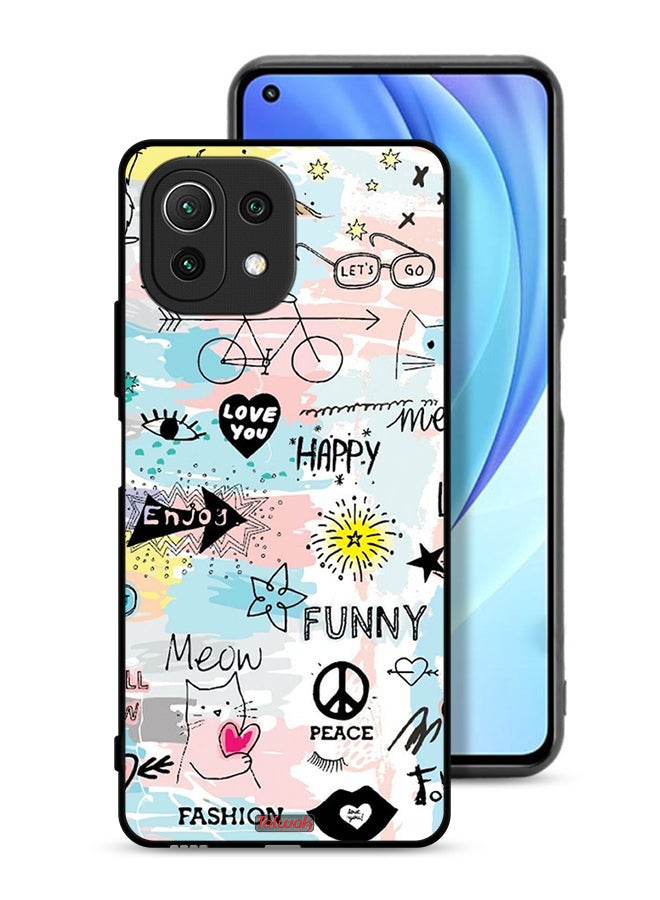 Tolwak Xiaomi Mi 11 Lite Protective Case Cover Love You Tags - Image 1