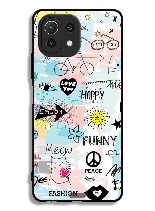 Tolwak Xiaomi Mi 11 Lite Protective Case Cover Love You Tags - Image 2