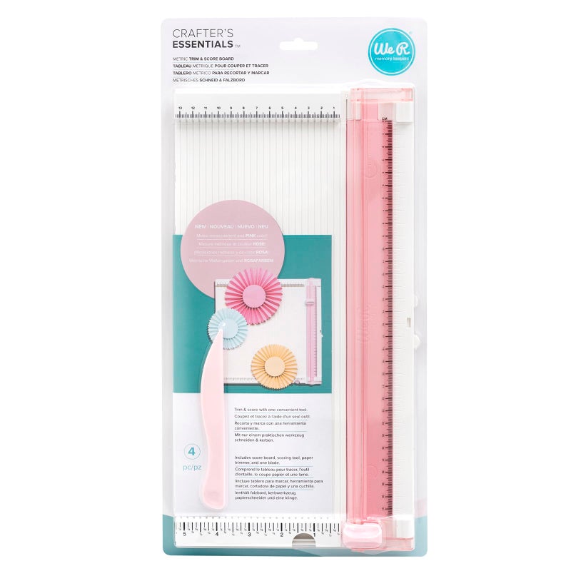 We R Memory Keepers Trim & Score Board- Metric Trim and Score Board Paper Cutter Paper for Crafting 12x12 Surface - Image 1
