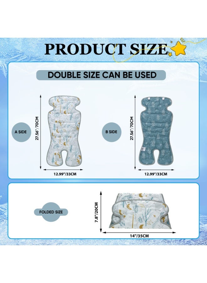 Miracle Baby Reversible Universal Stroller Cushion Cooling Pad for Baby, Cooler Car Seat Insert for Summer - Image 2