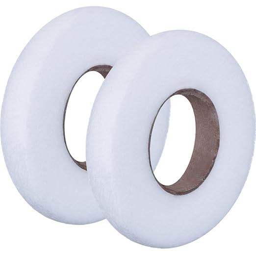 karmet karmet Iron on Hem Tape Fabric Fusing Hemming Tape Wonder Web Adhesive Hem Tape for Pants Each 100 Yards 2 Pack White  - Image 2