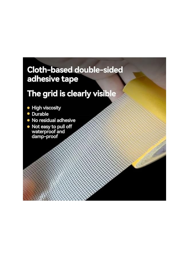 PROMASS promass Double Sided Carpet Tape Rug Tape, 5cm x 10m, Carpet Binding Tape Strong Adhesive and Removable, Strong Sticky Tape for Area Rugs, Tile Hardwood Floors,Over Carpet  - Image 3