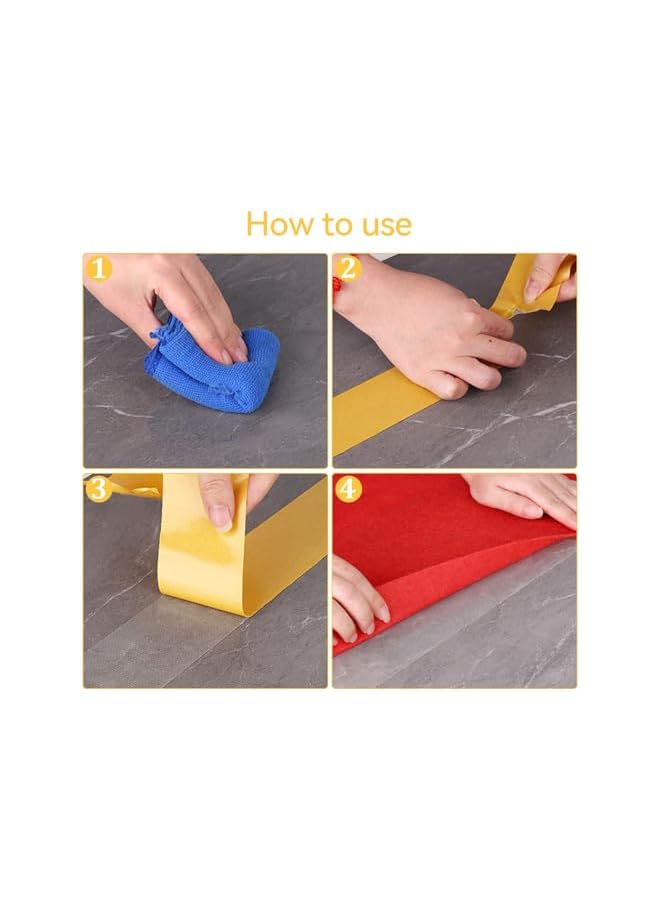 PROMASS promass Double Sided Carpet Tape Rug Tape, 5cm x 10m, Carpet Binding Tape Strong Adhesive and Removable, Strong Sticky Tape for Area Rugs, Tile Hardwood Floors,Over Carpet  - Image 4