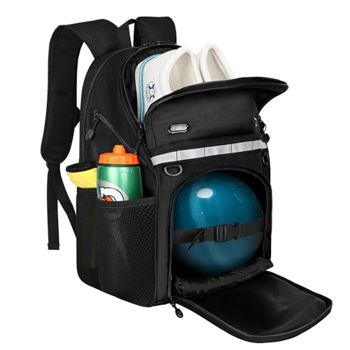 Goloni Bowling Backpack,Single Ball Bag with Shoe Compartment Up to Size 16,Bowling Bag with Padded Ball Holder - Image 1