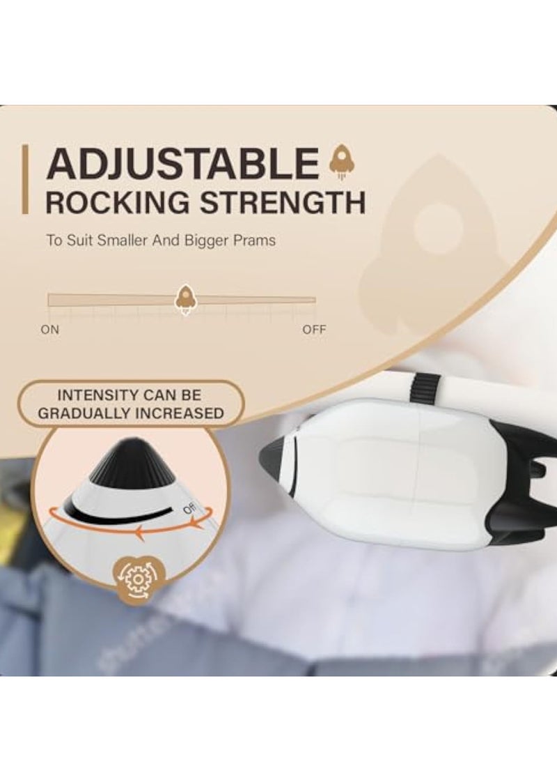 KASTWAVE - Baby Stroller Rocker Rechargeable, Portable Baby Sleep Aid, Gently Rocks Any Stroller or Buggy, Portable Rocker for Baby, Adjustable Speed, Fits All Pushchairs, Pram, Stroller to Create a Baby Bouncer - Image 1