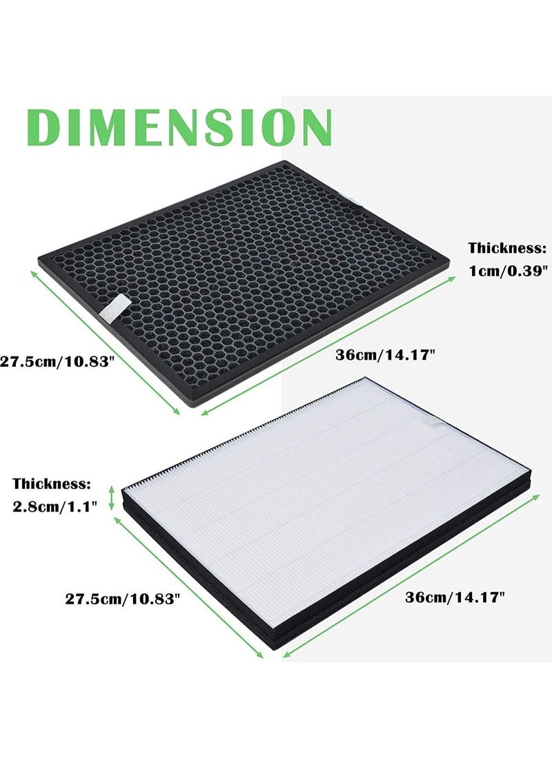 Neox - HEPA Replacement Activated Carbon Filter Set Compatible with Philips Air Purifier Series 1000 1000i AC1214 AC1215 AC1217 AC2729,not Origninal Filter - Image 1