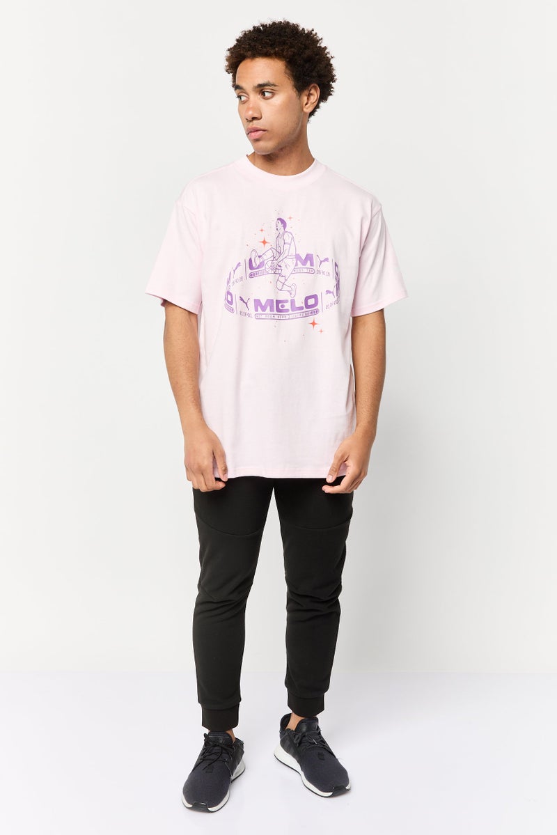 Puma x Lamelo Ball Men Sportswear Fit Basketball T-Shirt, Pink - Image 2