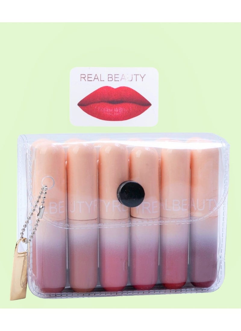 REALBEAUTY - A set Of Small Lipsticks From Real Beauty That Is Placed In The Handbag, 12 Multi Colored Pens - Image 1