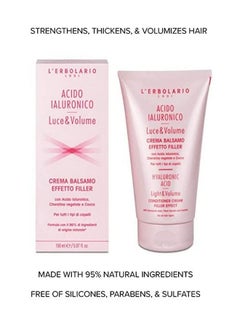 L'Erbolario Hyaluronic Acid Light And Volume Conditioner Cream By Lerbolario For Unisex 5.07 Oz Conditioner  - Image 3