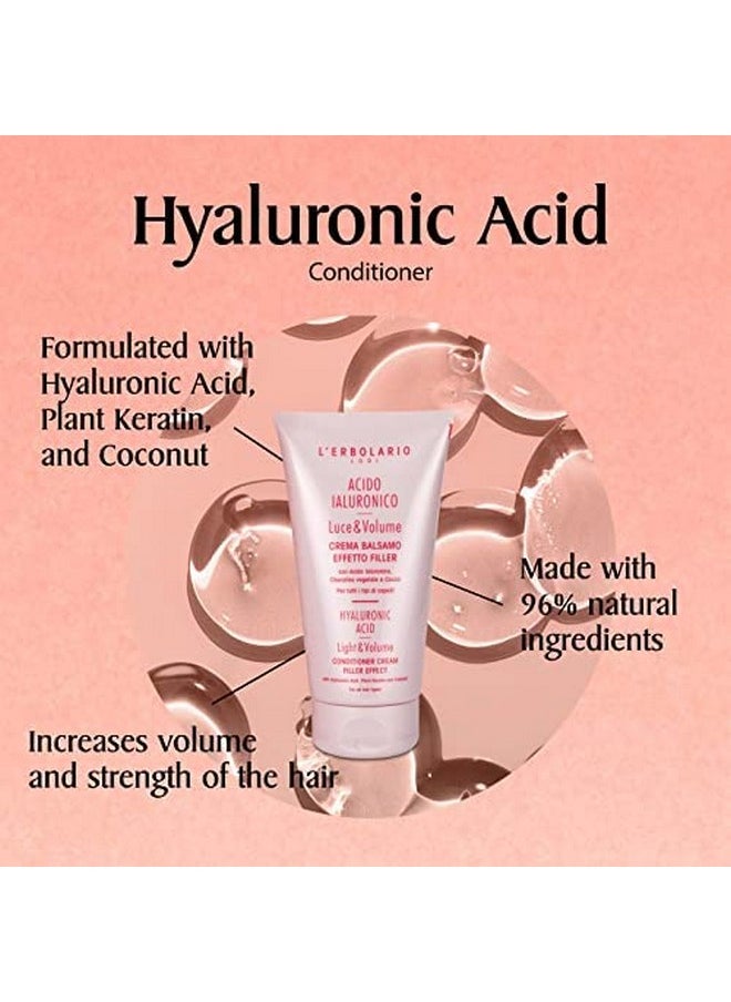 L'Erbolario Hyaluronic Acid Light And Volume Conditioner Cream By Lerbolario For Unisex 5.07 Oz Conditioner  - Image 4