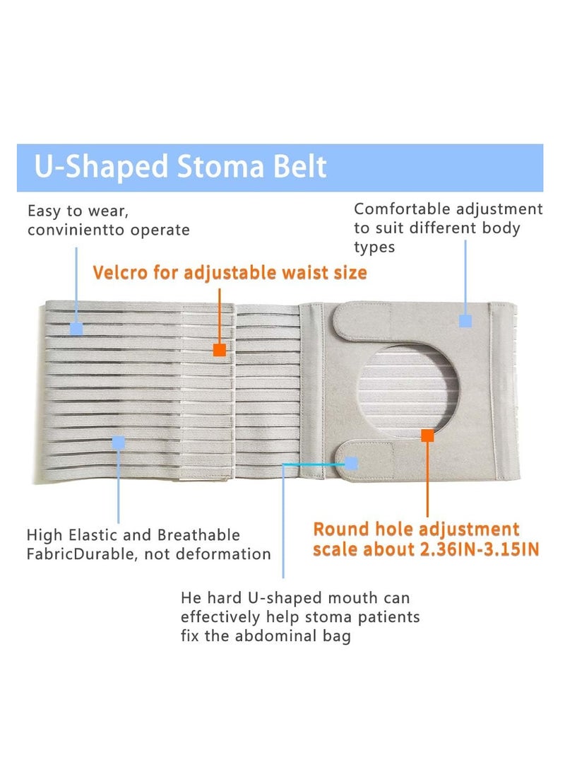 SYOSI Abdominal Medical ostomy belt, Adjustable Stoma support belt Portable ileostomy colostomy belt, Universal Ostomy belt helps protection ostomy bag, for recovery after any abdominal surgery - Image 5
