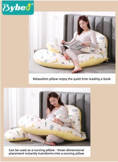 Pregnancy Pillow, Full Body G Shaped Pillows for Maternity Sleeping Support, a Must Have for Pregnant Women, Back Hips Legs Belly Supporting, with Removable and Washable Cover - pzsku/ZAE9507BFA7B48EE126ECZ/45/_/1729580898/53dd4d25-0e8d-445e-8d62-58b4588b46c2