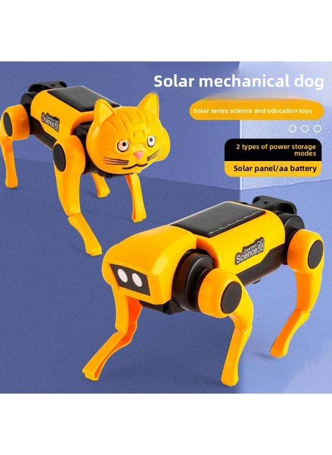 Children's Science And Education Assembled Solar Mechanical Dog Electric Mechanical Cat Combination Educational Pet Toys-Color:☆ ☆ ☆ Solar Electric Machinery 【dog + Cat】 ☆ ☆ ☆  - Image 2