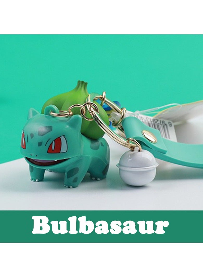 1-Piece Pokemon Bulbasaur Keychain Anime Key Ring Pendant - Image 2