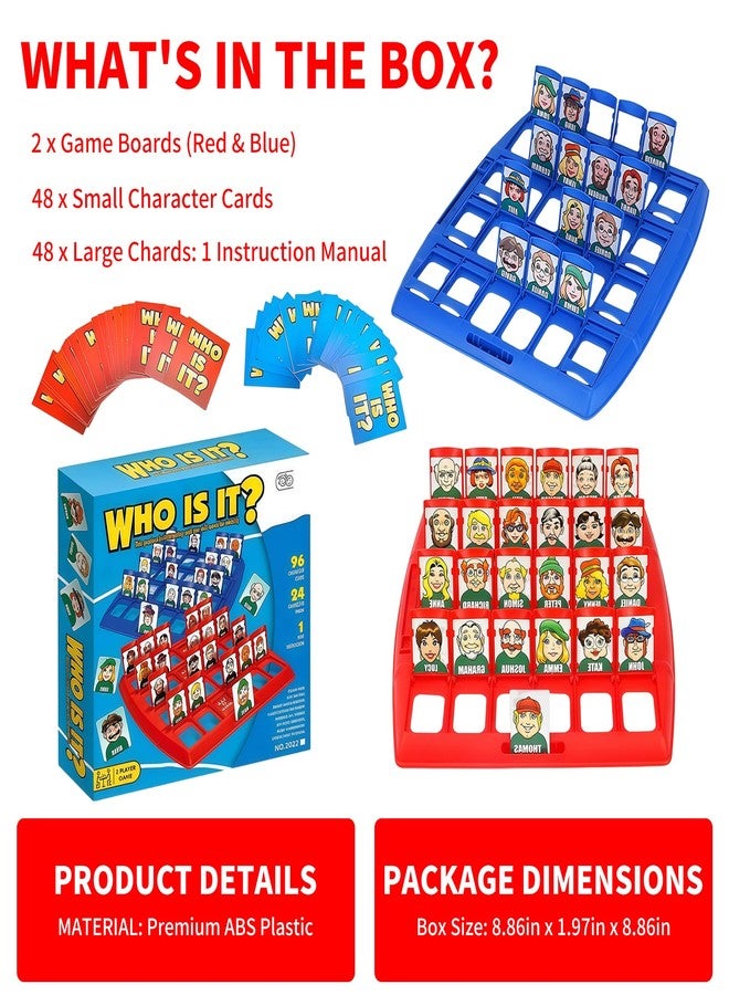 rytopt Who is It, Guessing Game, Classic Family Guessing Board Game for Adult, Fun Puzzle Game for Travel, Parties & Game Night - Image 4