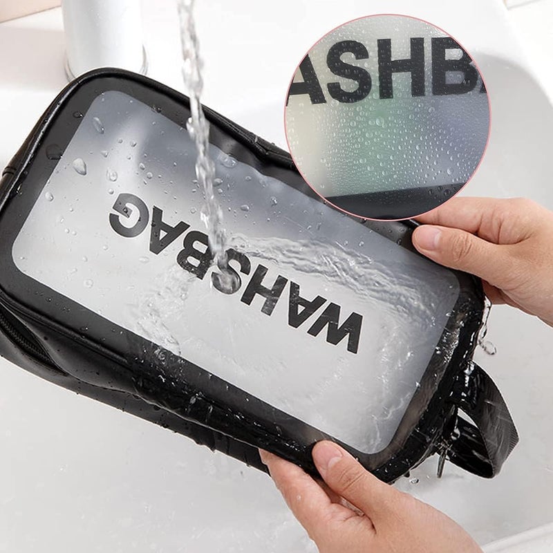 friendizana 4ever Washbag Set of 3 pcs Cosmetic Toiletry Makeup Vanity Shaving Household Grooming Travel Storage Organizer Bags Pouch kit Pack for Men Women Girls Travel - Image 2
