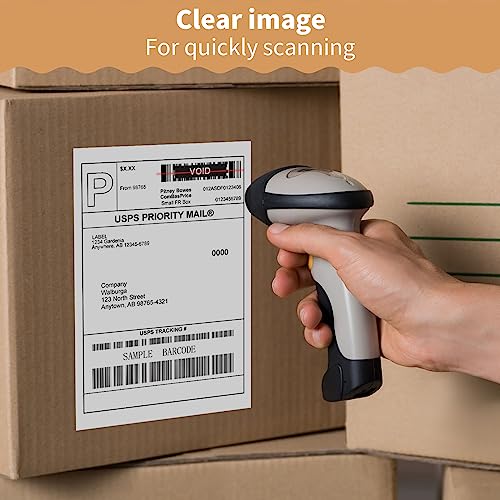 MBLABEL Thermal Direct Labels, 4"x6" Fanfold Thermal Label Printer Paper, Thermal Shipping Label Compatible with Zebra, MUNBYN and Rollo, Permanent Adhesive (500 Labels) - Image 4