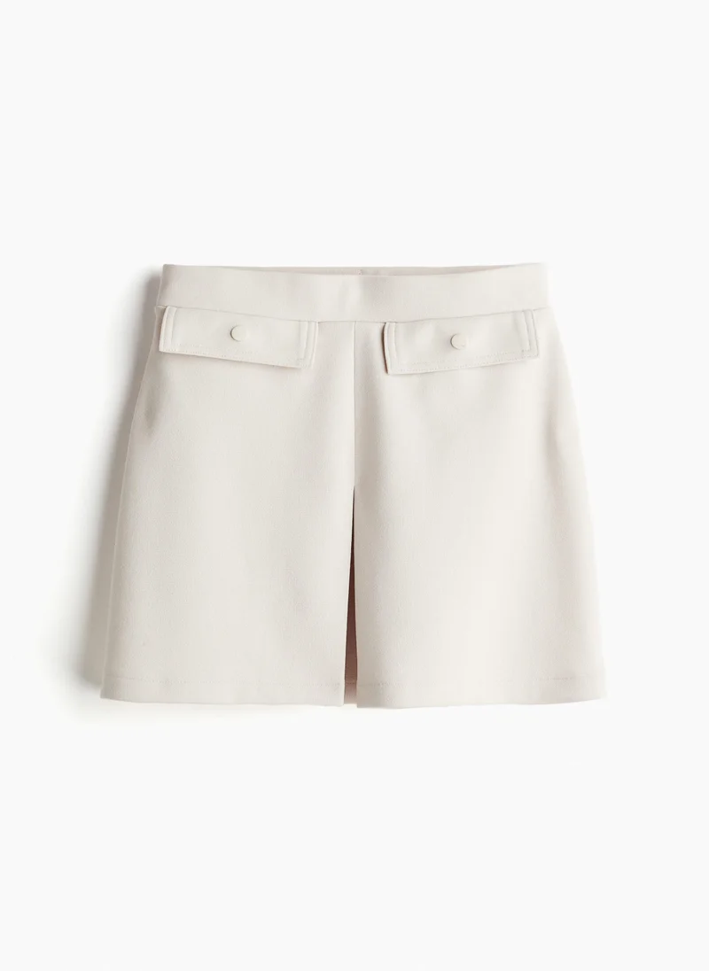 H&M Pleat-Detail Skirt