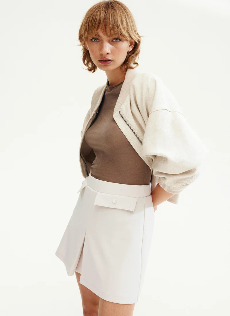 H&M Pleat-Detail Skirt