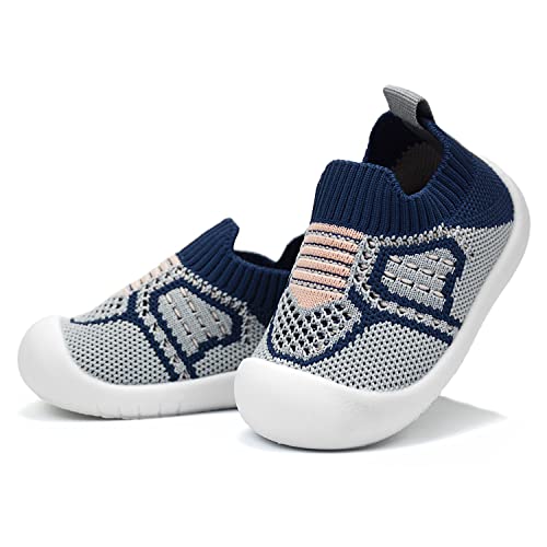 OAISNIT Baby Boy Girl Shoes Breathable Mesh Sneakers Lightweight NonSlip Toddler Walking Shoes Infant First Walkers 624 Months1824 Months 3Blue - Image 1