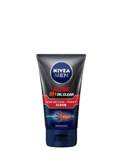 Nivea Nivea Men Acne 8H Oil Clear Acne Defense + Purify Scrub 100ml 