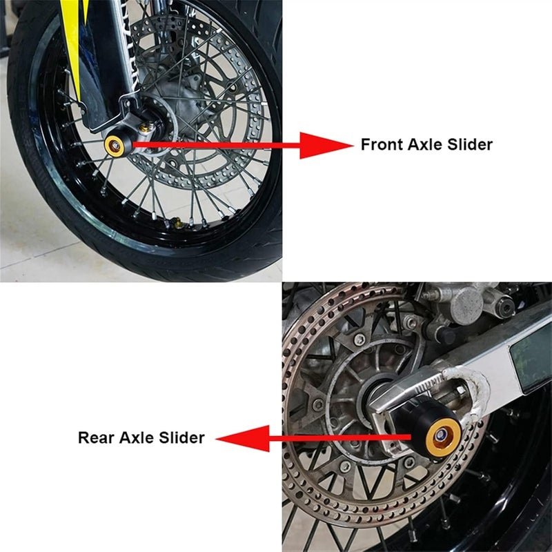 Wivplex Front Rear Axle Slider Wheel Crash Protector for Suzuki - Image 3