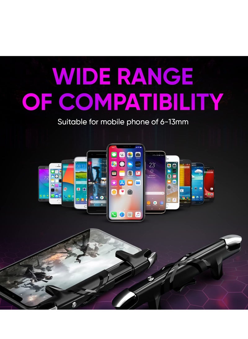 Generic - Mobile Game Trigger Joystick PUBG Pulse Automatic High Frequency Click 4 Speed Mobile Game Controller for IOS/Android Support COD/PUBG/ROS and Many Other Games Elevate Your Gaming Experience - Image 1