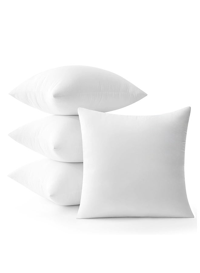 VINNYSEN حشوة وسادة زينة مقاس 45×45 سم، خفيفة الوزن، ناعمة، مصنوعة من البوليستر، بديل للريش، قابلة للغسل في الغسالة، لون أبيض - Image 2