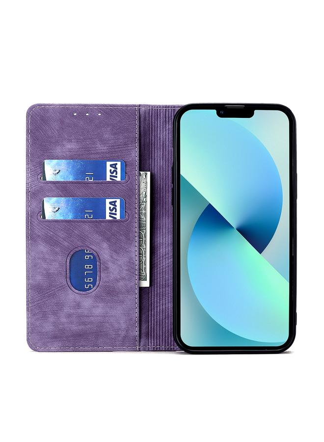 S-TOP Case For OPPO A1 5G RFID Anti-theft Brush Magnetic Leather Phone Case - Image 3