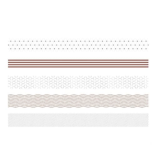 YUBX 5 Rolls Washi Tape Set Creative Basic Skinny Decorative Tapes for Arts, DIY Crafts, Bullet Journals, Planners, Scrapbooking, Wrapping (Dot) - Image 3