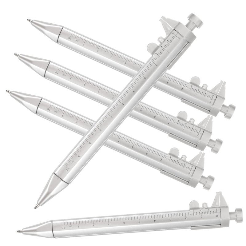 5Pcs Multifunctional Vernier Caliper Ruler Pens For Engineers Woodworkers Precise Measurement Tool - Image 2