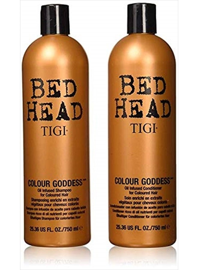 BED HEAD شامبو وبلسم، إلهة اللون، 25.36 أونصة سائلة (عبوة من 2)