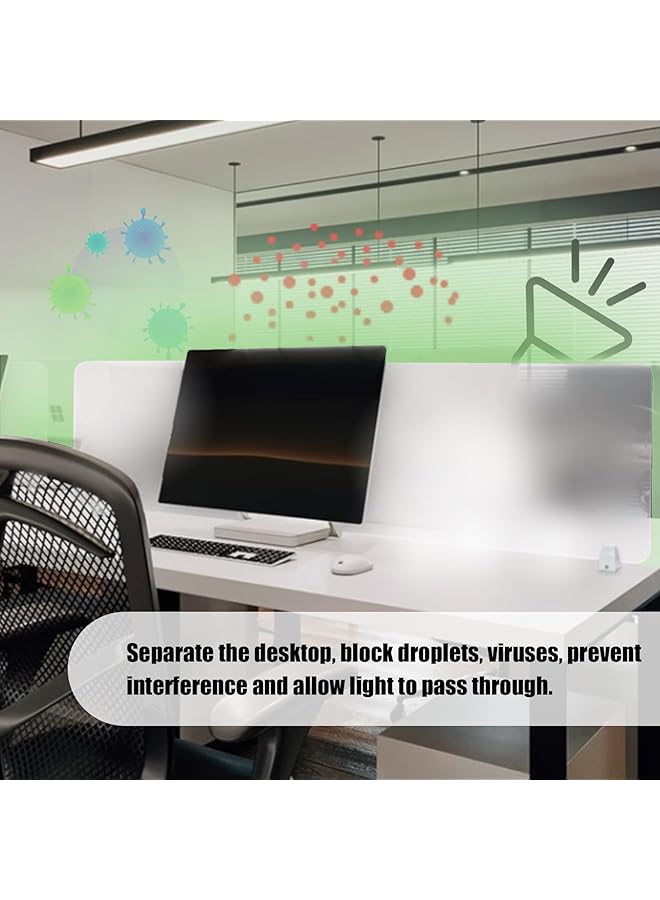 erorex Desk Dividers Office Partitions Frosted Acryl Translucent Desktop Partition For Offices Study Rooms Classrooms And Libraries 40 * 60Cm 2 Pcs - Image 2