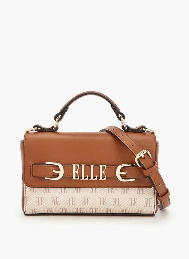 Monogram Satchel Bag With Detachable Strap