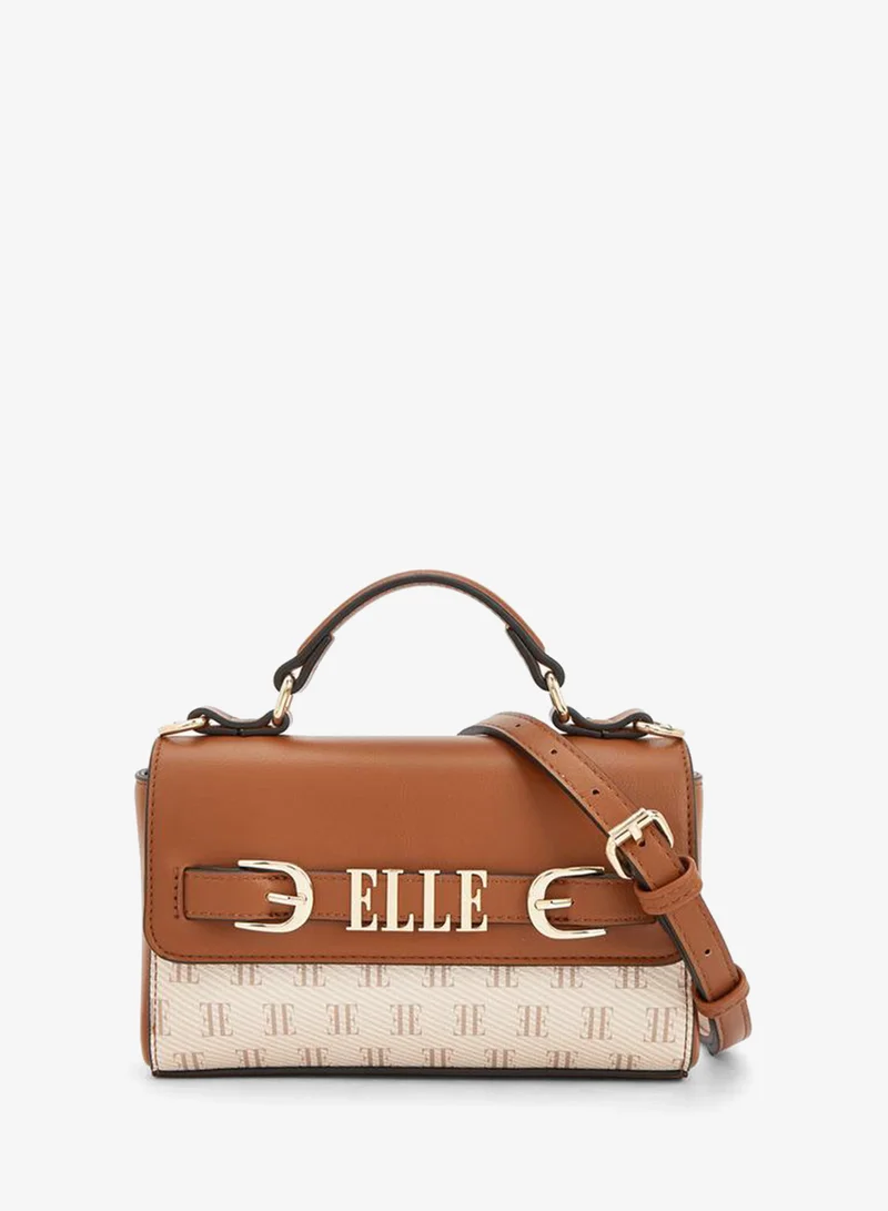 Monogram Satchel Bag With Detachable Strap
