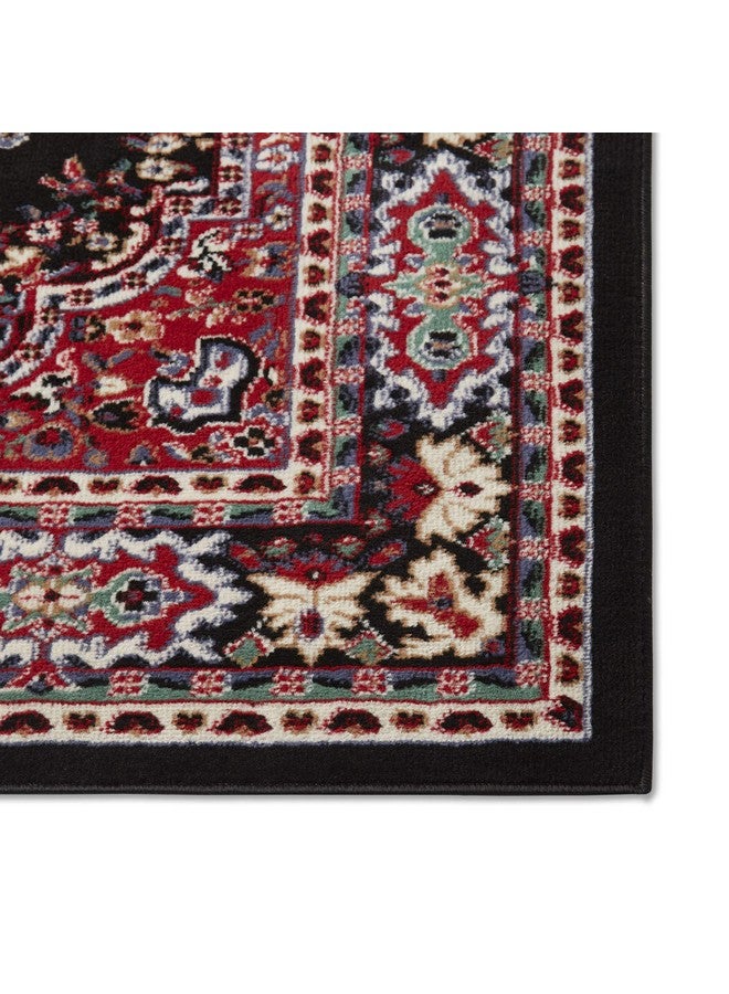 Home Dynamix Premium Sakarya Traditional Medallion Border Area Rug, Black, 3'7"x5'2" Rectangle - Image 5