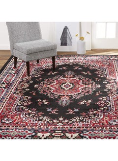 Home Dynamix Home Dynamix Premium Sakarya Traditional Medallion Border Area Rug, Black, 3'7"x5'2" Rectangle  - Image 1