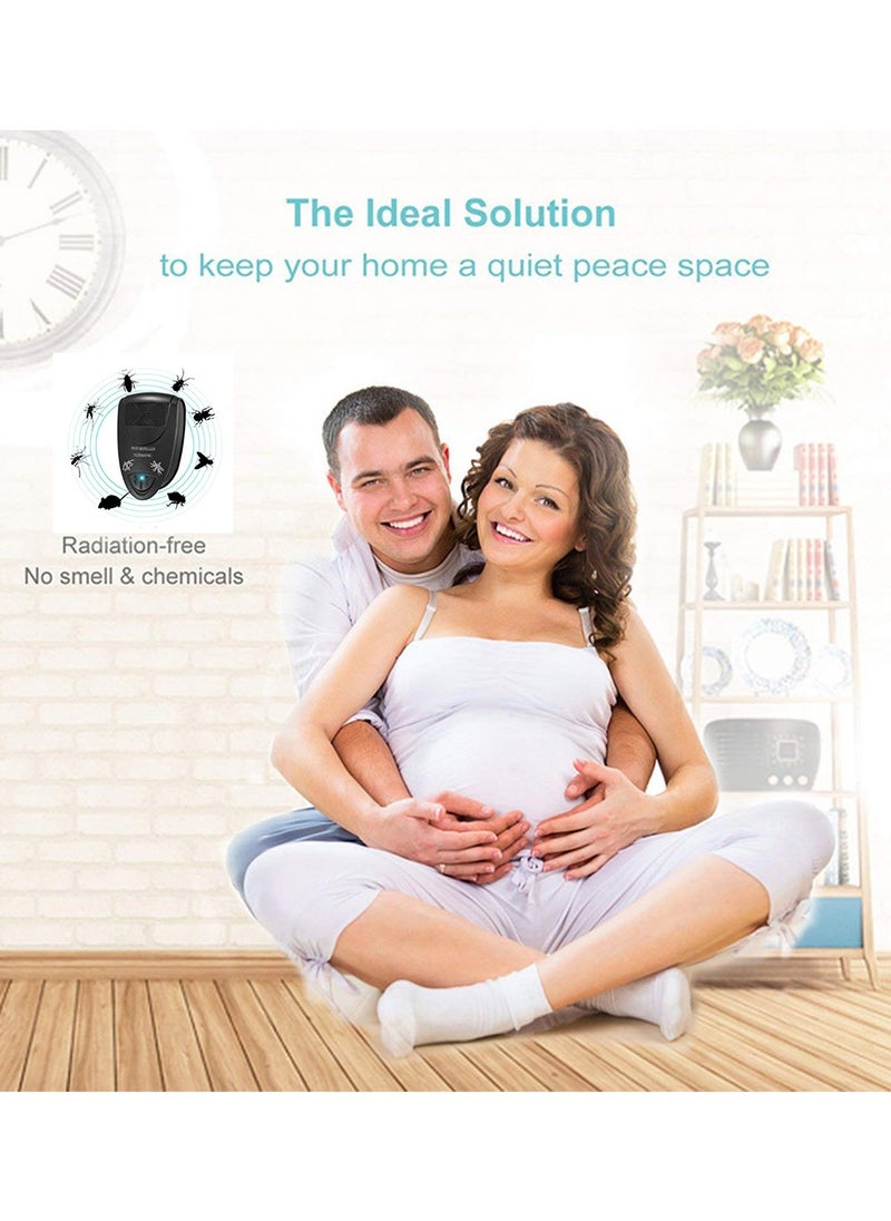 Generic - Ultrasonic Pest Optical double Repeller, Indoor Pest Control, Flea Rat Roach Mosquito Cockroaches Fruit Fly Rodent Ultrasonic Pest Repellent for Home,Kitchen, Office, Warehouse, Hotel - Image 1