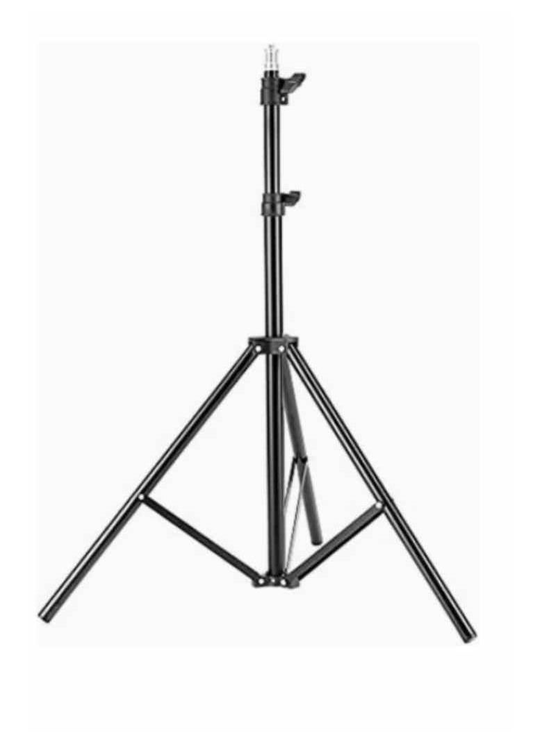 Generic Tripod Aluminum Compact Photography Light Stand with Thread Used Black  - Image 1
