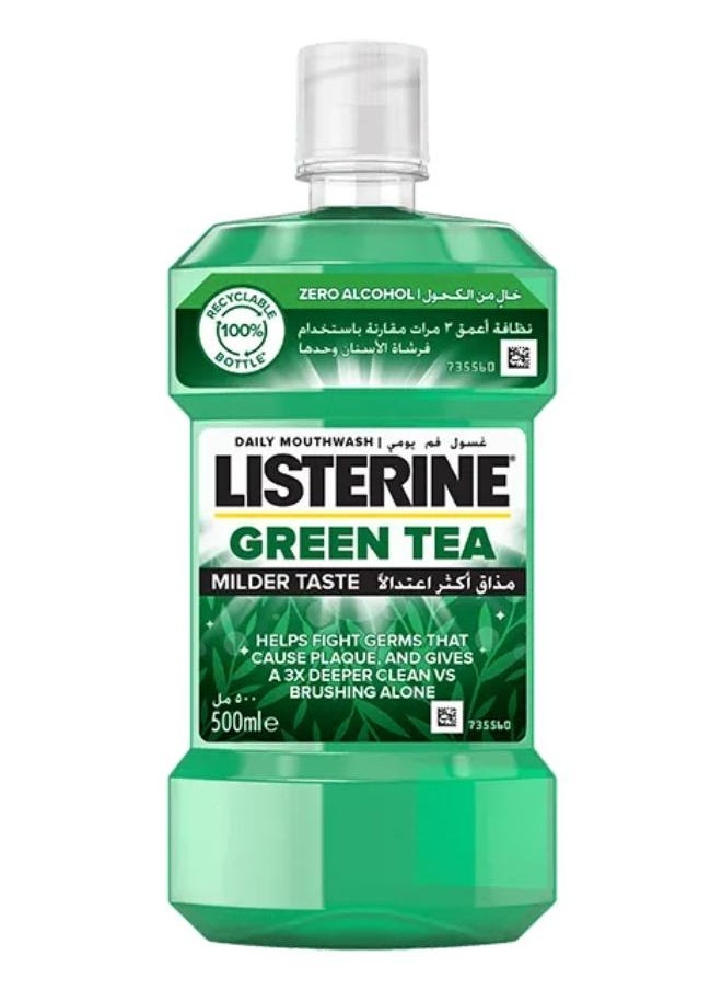 Listerine Green Tea Mouthwash, With Germ-Killing Oral Care Formula To Prevent From Plaque 250 ml 