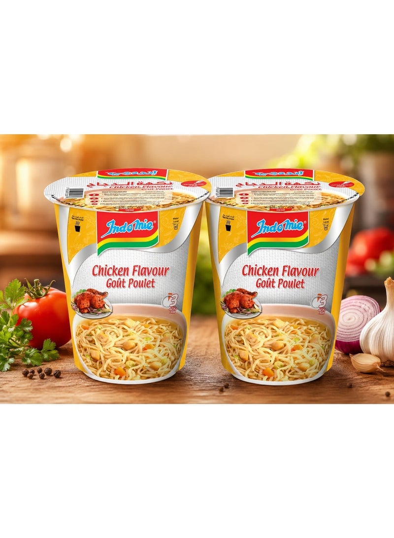 INDOMIE CUP Indomie Chicken Flavour Instant Noodles Cup – 2 Cups Pack - Image 2