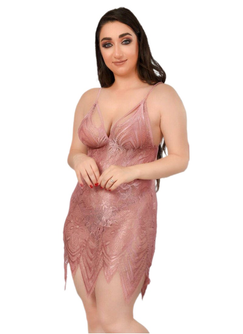 Generic - Lingerie Babydoll Playsuit 900 Cashmere - Image 1
